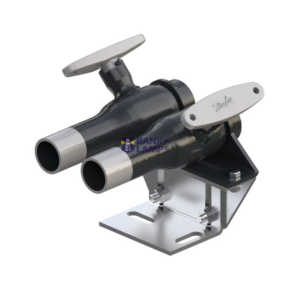 Ball valves, JIP-IW-TW, double piped, Reduced Bore, PN 40, DN 25, Internal thread / Welded image 1