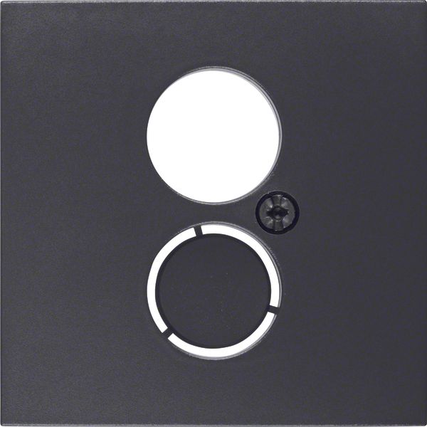 Centre plate for loudspeaker soc. out., B.3/B.7, ant., matt image 1