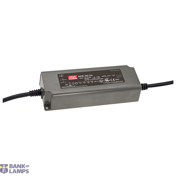 NPF-90D-36 Led driver, IP67 90W, 36V, 2.5A CV+CC dimmable, MEAN WELL image 1