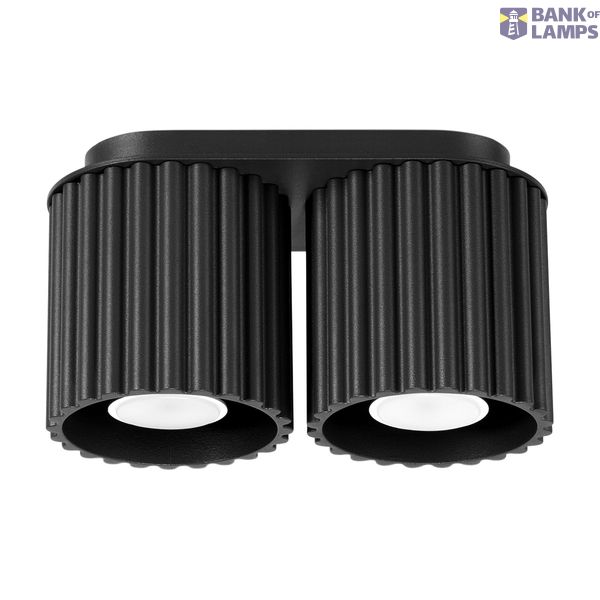 Ceiling lamp AURA 2 black GU10 image 1