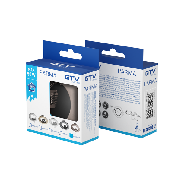 Spot luminaire housing PARMA, IP20, round, patina image 3