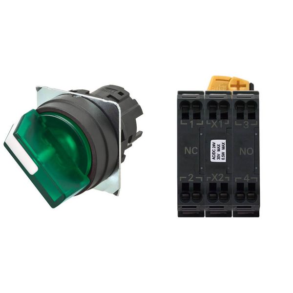 Selector A22NW Ã˜22, 2 position, Lighted, bezel PLASTIC, MANUAL, COLOR A2245429M image 3