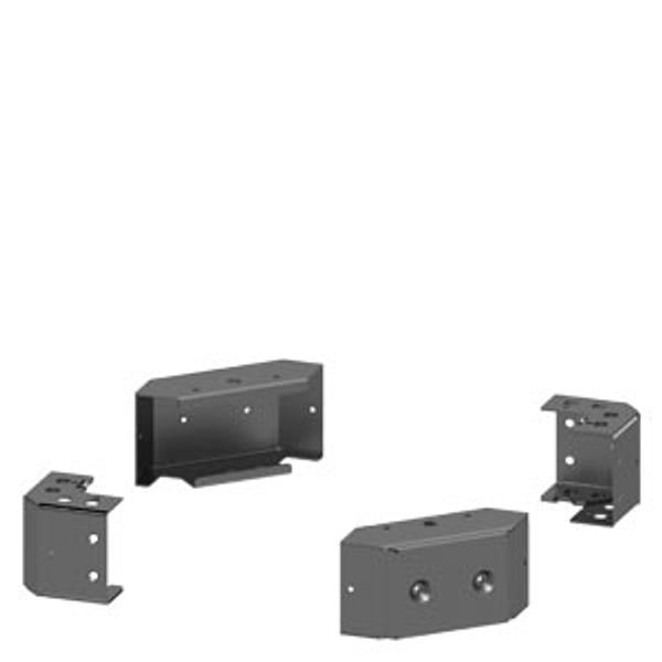 SIVACON, base, for corner cubicle, H: 100 mm, RAL 7035 image 2