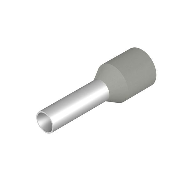 Wire-end ferrule, Standard, 10 mm, 8 mm, grey image 1