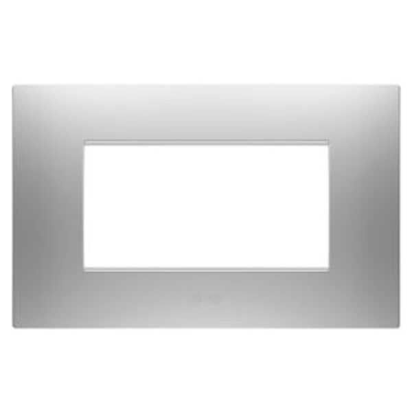 EGO PLATE - IN PAINTED TECHNOPOLYMER - 4 MODULES - MAGNETIC GRAY - CHORUSMART image 1