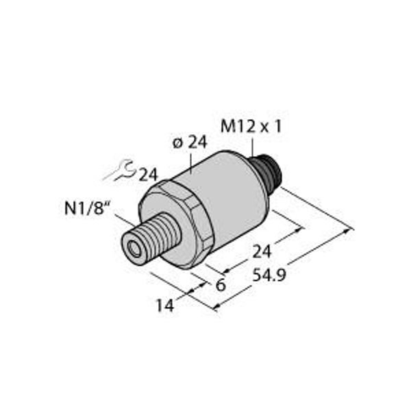 Pressure Transmitter With Current Output (2-Wire)   PT500PSIG-1014-I2-H1141/X image 1