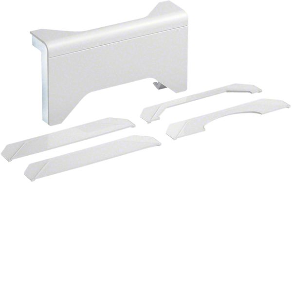 Branch on floor ducts to skirting board duct SL 20x80mm pure white image 1