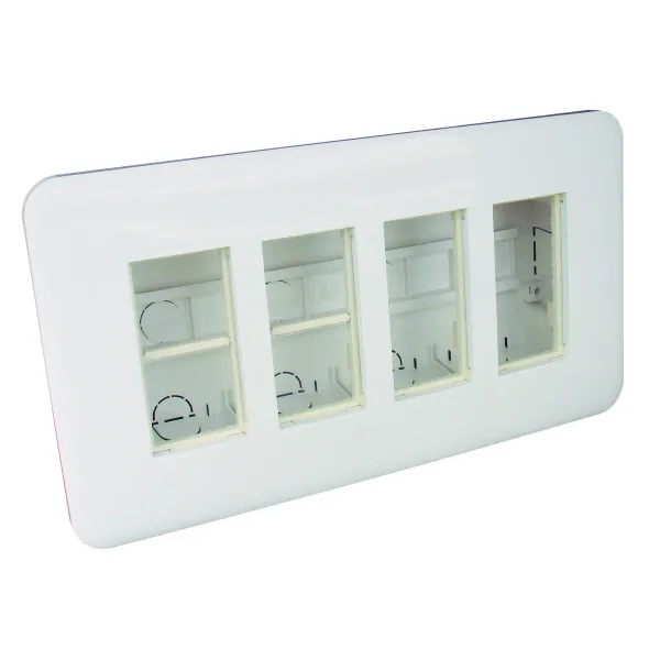 FLUSH MOUNT WORKSTATION  4X4 MOD WHITE image 1