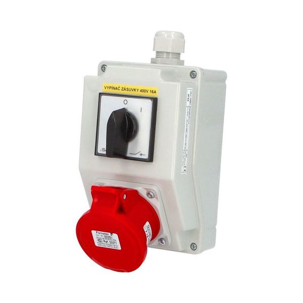 Combination SB201 1 socket + switch IP44 image 2