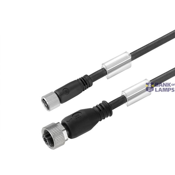 Sensor-actuator Cable, M8 / M12, Number of poles: 3, 0.5 m, Female soc image 1