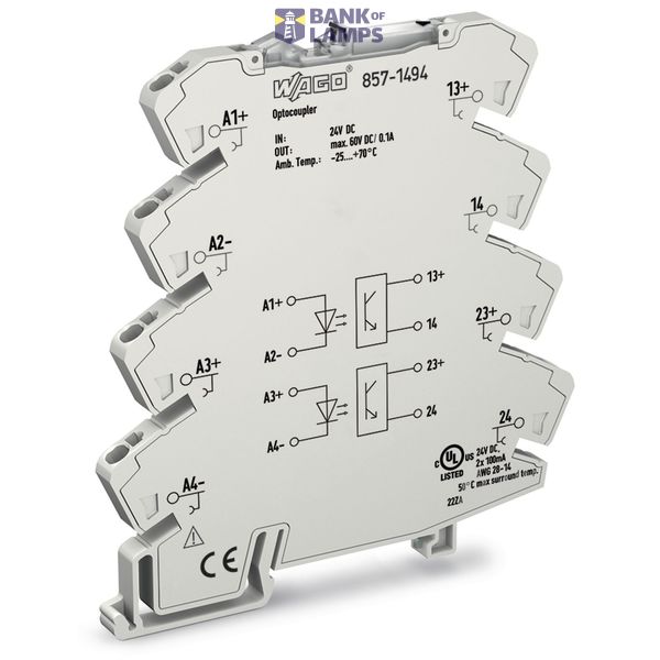 Optocoupler module 2-port Nominal input voltage: 24 VDC image 2