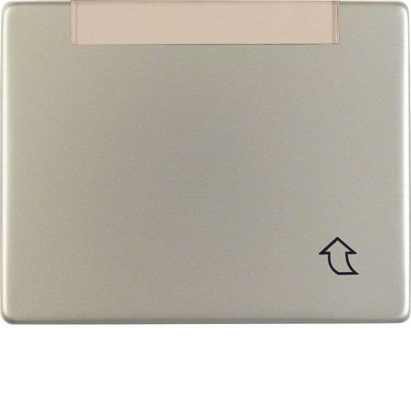 Hinged cover, high, lab. field, arsys, stainless steel matt, lacq. image 1