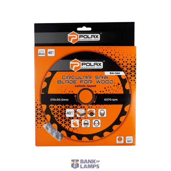 Circular saw blade for wood, carbide tipped 210x30.0/25.4, 40Т image 3