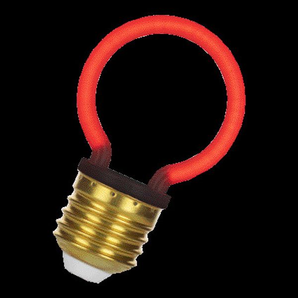 Neon LED G45 E27 2W Red image 2