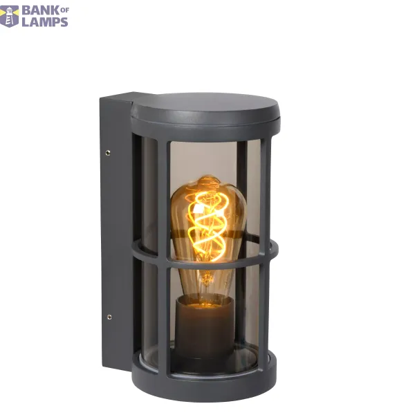 Lucide NAVI - Wall light Outdoor - 1xE27 - IP54 - Anthracite image 1