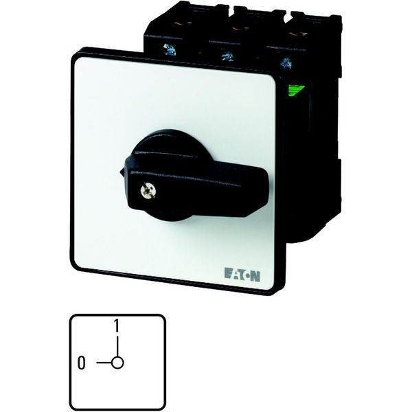P3-100/E/HI11 On-Off switch, P3, 100 A, flush mounting, 3 pole, 1 N/O, 1 N/C, with black thumb grip and front plate image 5
