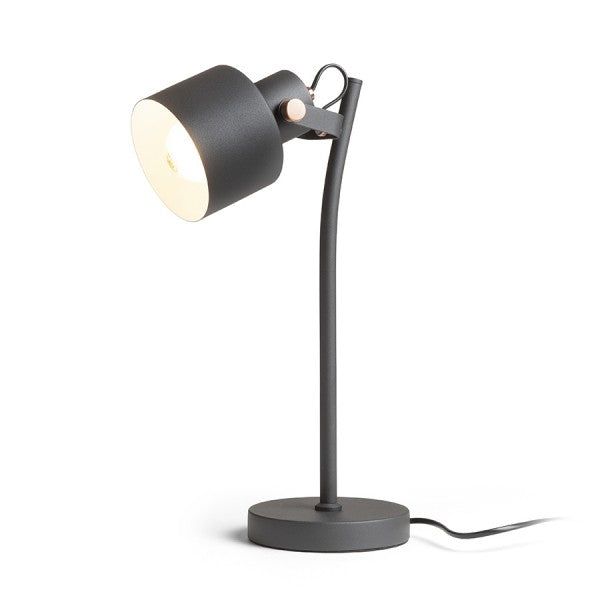 CELEIA table matte black brushed copper 230V LED E27 11W image 1