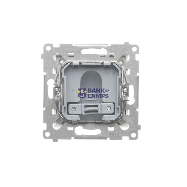R-TV-DATA socket, atten.: 10dB, Silver matt, metalic image 1