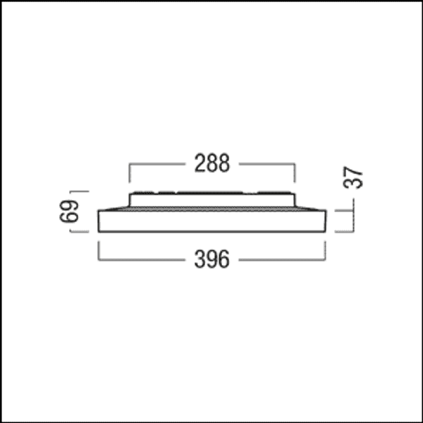 LANOS M 2500-940 OP HL LDE/EVG BK - Decor. round wall and ceiling luminaire image 3