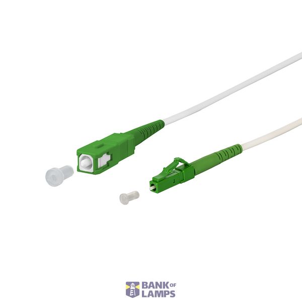 OpDAT patch cord SC-S APC/LC-S APC OS2, white, 24.0 m image 2