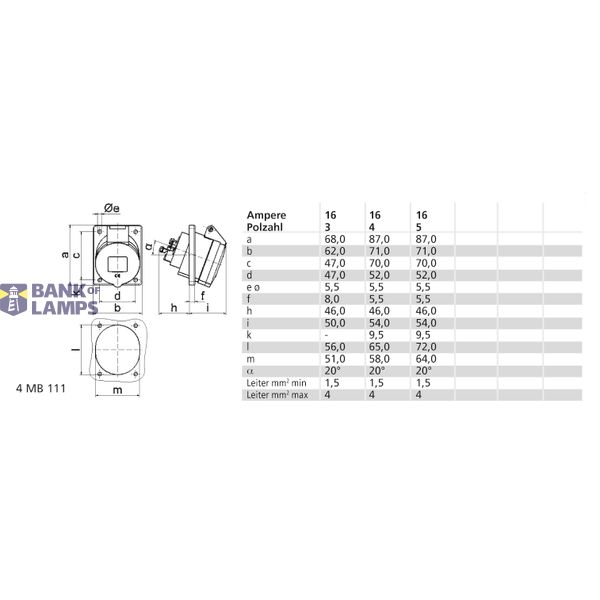ICD 6h 16A 5P 400V IP44 87x71 QC Sch image 3