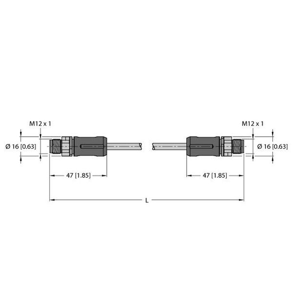 Industrial Ethernet Cable Connection Cable   RSSX-RSSX-8814-2M image 1