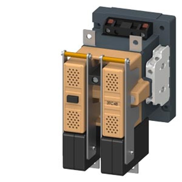 Contactor size 4, 2-pole DC-3 and 5, 75 A Auxiliary switch 22 (2 NO + image 1