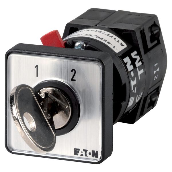 TM-1-8220/EZ/S-J Changeover switches, TM, 10 A, center mounting, 1 contact unit(s), Contacts: 2, 60 °, maintained, Without 0 (Off) position, 1-2, Design number 8220, K image 3