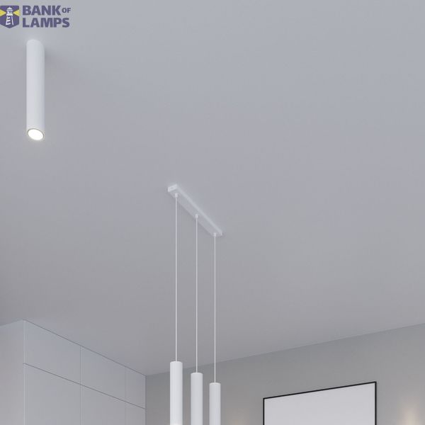 HANGING LAMP LAGOS 1 WHITE GU10 1X40W IP20 image 3