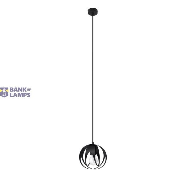 HANGING LAMP TULOS 1 BLACK E27 1X60W IP20 image 7