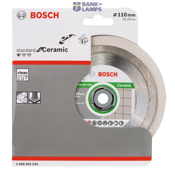Standard for Ceramic diamond cutting disc 180 x 22,23 x 1,6 x 7 mm image 2