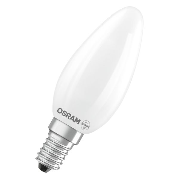 LED lamp filament candle 3.4W 827 E14 frosted 230V (Pack of 2) image 1
