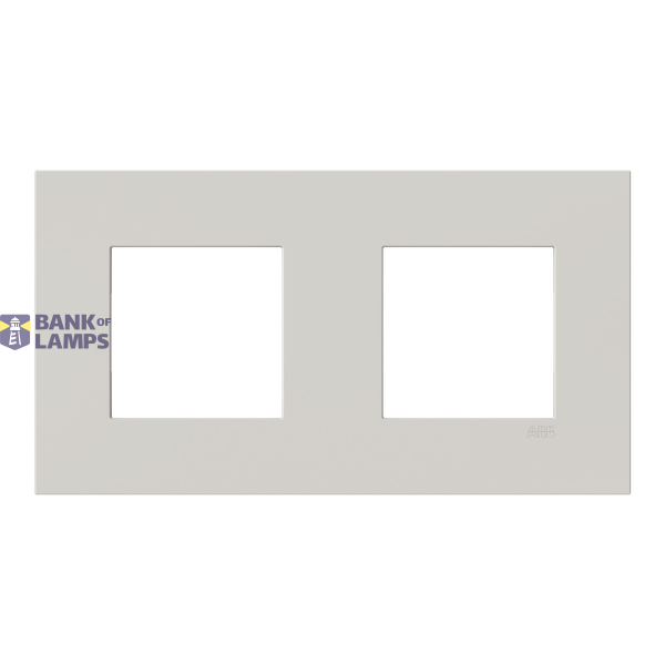 Frame 2-gang / 2+2-modules - ABB logo - S - Dune image 1