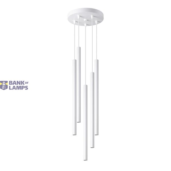 PASTELO 5P WHITE HANGING LAMP G9 5X8W IP20 image 3