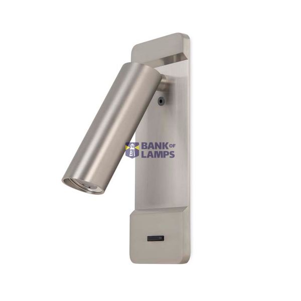 Reading lights Lire Switch LED 2.2W 2700K Satin nickel 125lm image 1