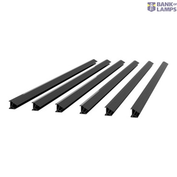 Lighting Mounting Rail 1000 mm x6 Black image 1