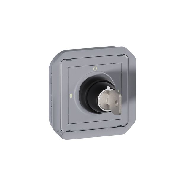 PLEXO RONIS KEY OPERATED SWITCH 3 POSITIONS - GREY - MECHANISM image 1
