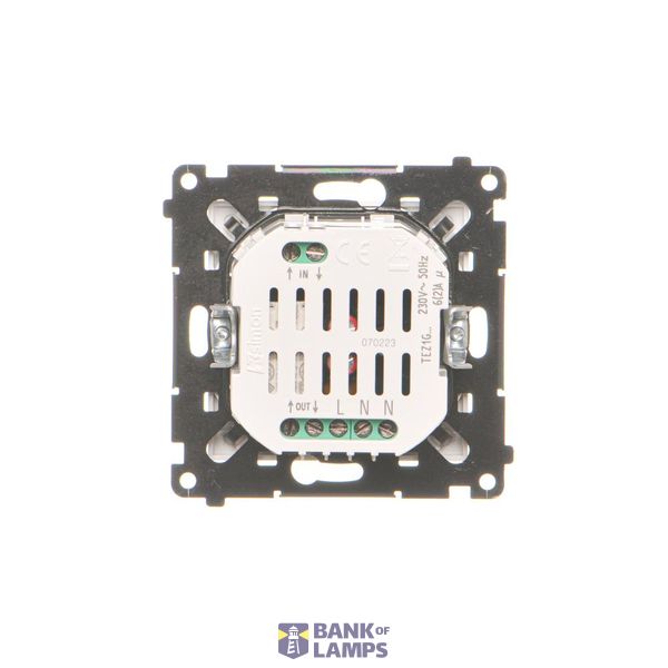 RJ11 double telephone socket, (module), Simon 24, IP20/IP44, graphite mat image 1