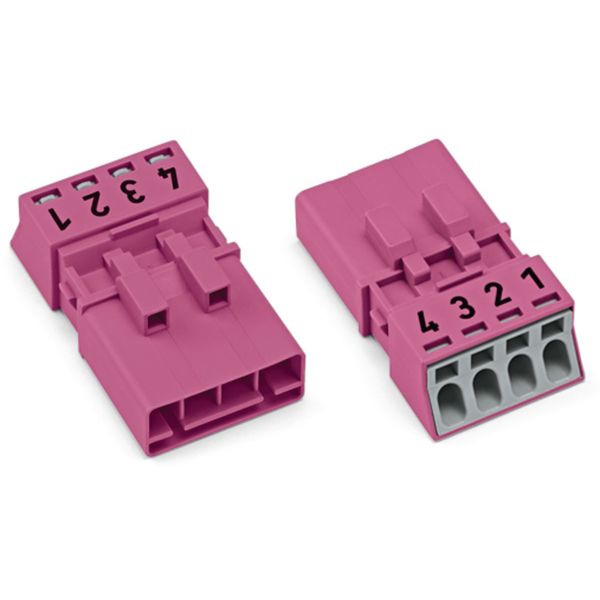 Plug 4-pole Cod. B pink image 1