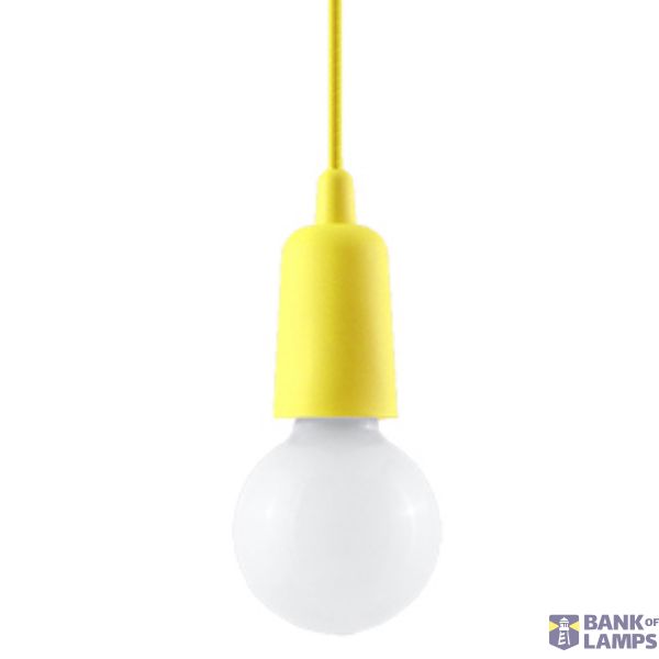 HANGING LAMP DIEGO 1 YELLOW E27 1X60W IP20 image 2
