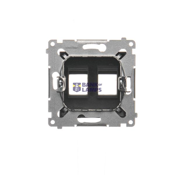 Single socket outlet with earthing, satin, metallized, 16A image 1