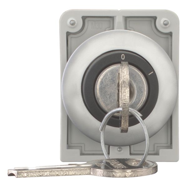 M30C-FWRS-RS Key-operated actuator, Flat Front, maintained, 2 positions, Ronis 455, Key withdrawable: 0, I, Metal bezel image 10