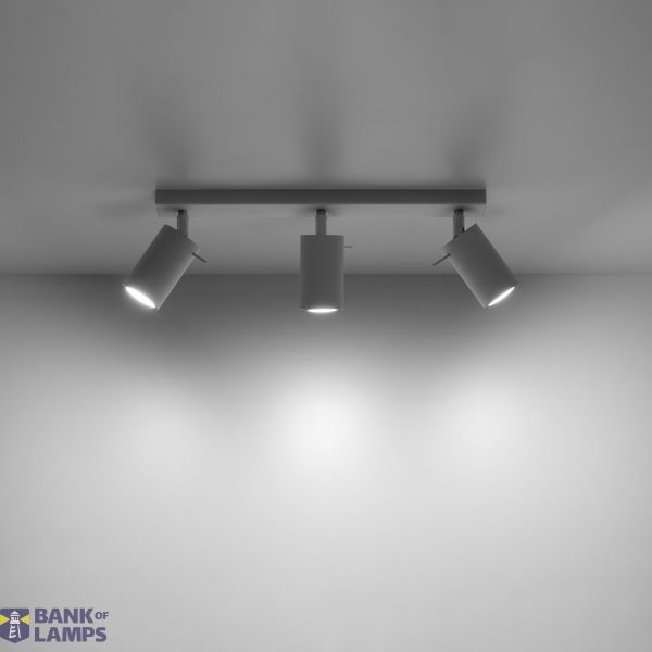 RING CEILING LAMP 3L WHITE GU10 3X40W IP20 image 5