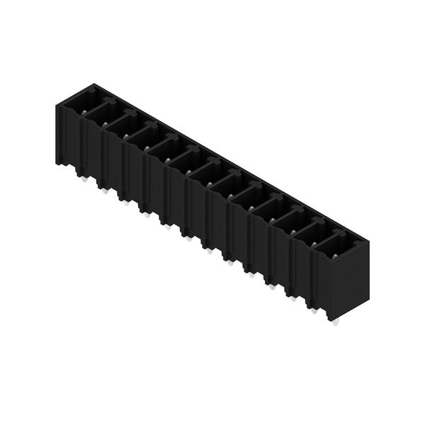 PCB plug-in connector, male header, closed side, THT/THR solder connection, 3.81 mm, Number of poles: 13, 180°, Solder pin length (l): 3.2 mm, tinned, black, Box image 2