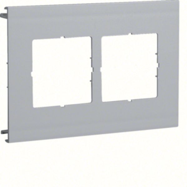 L 9811 Grey 7030 Pre-cut lid 2gang image 1