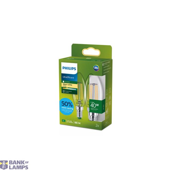 LED Bulb E14 2.3W 2700K 485lm Warm White image 2
