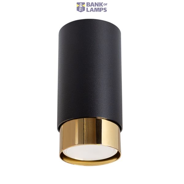 CEILING LAMP NERO 12.5 BLACK/GOLD 1XGU10 image 2