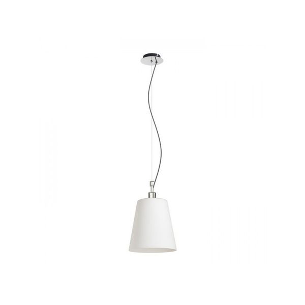 BABU NEW 22 pendant opal-colored glass/chrome 230V LED E27 15W image 1