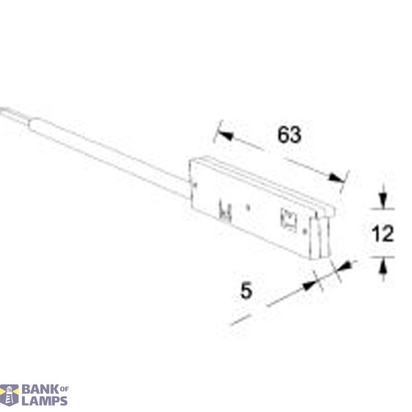 Input box with 2m wire 24V Black image 2
