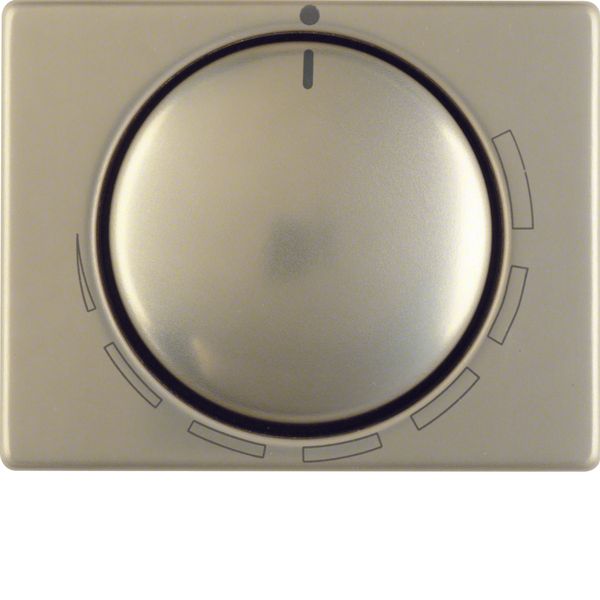 Cover. + rotary knob for speed controller, berker Arsys, aluminum (bronze) image 1